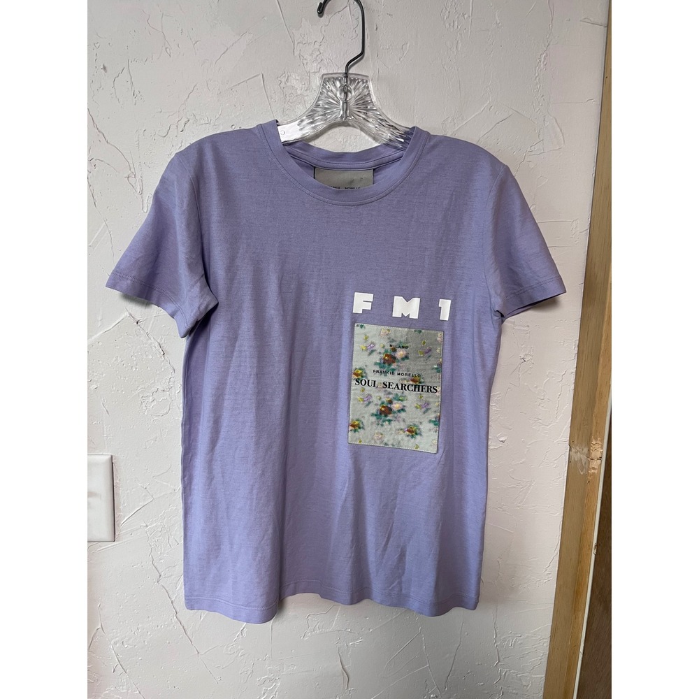 Frankie‎ Morello Milano FM1 Soul Searchers Graphic T Shirt Lavender Size S RARE